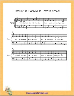 Twinkle Twinkle Little Star Sheet Music - Super Simple